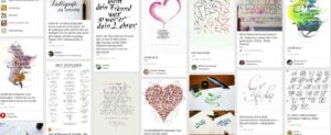 Kalligraphie-Bilder bei Pinterest